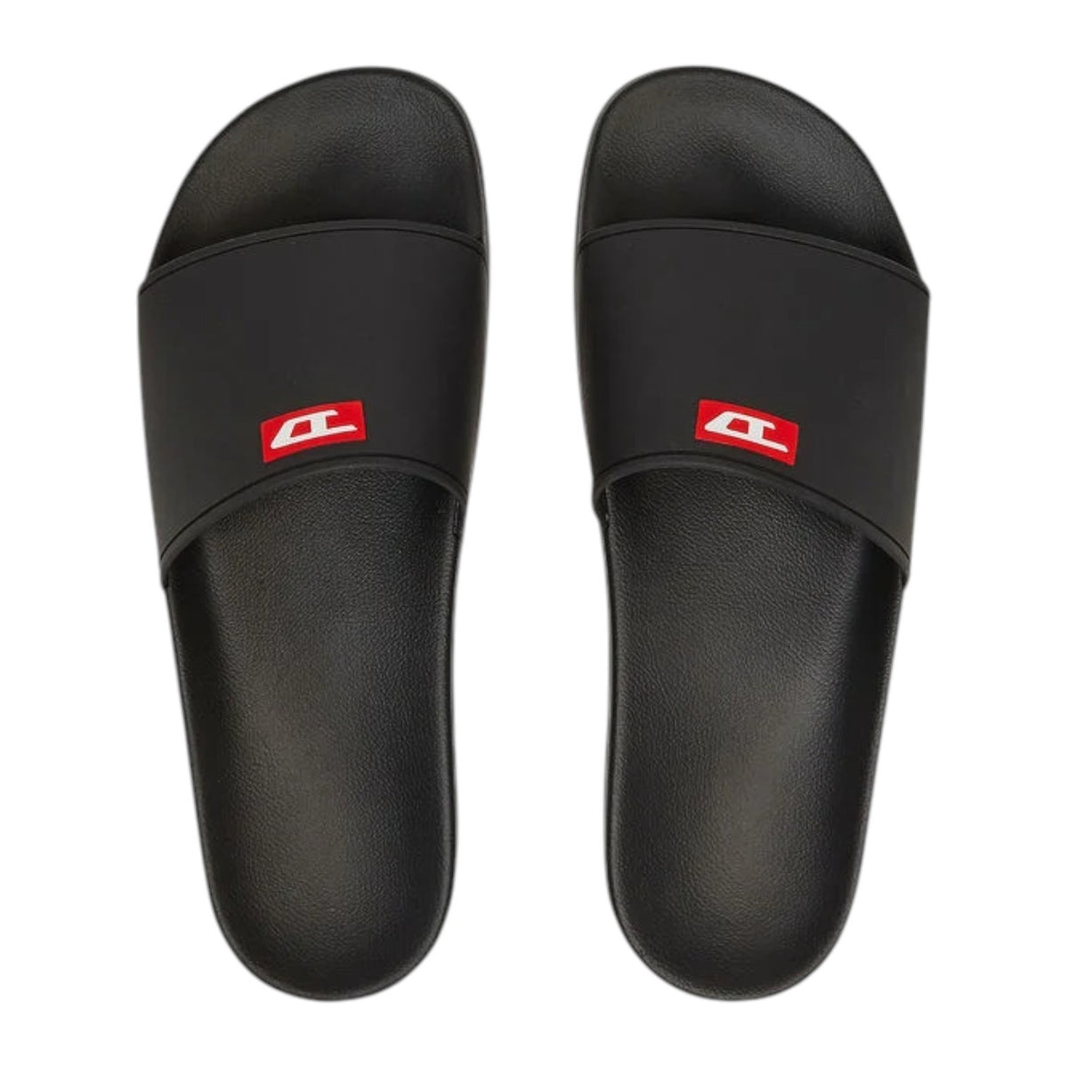 Diesel Sa-Swim-Rubber Pool Slides D Logo | Black