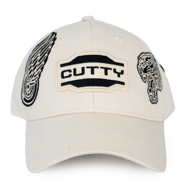 Cutty Triumph Curved Peak Cap – Natural / Off-White