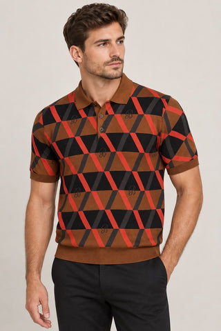 Brentwood Golfer Knitted Jack Rust Multi