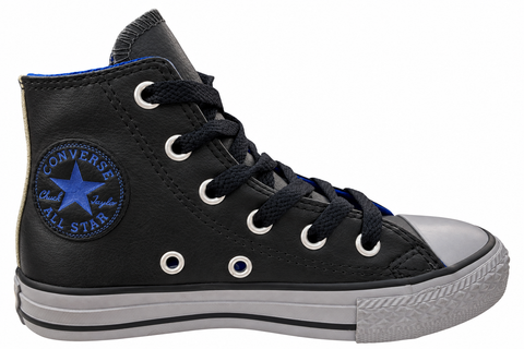 Converse School Kids Chuck Taylor All Star Hi Leather Black Thunder