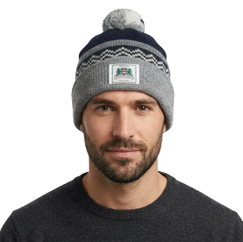 Strachan Plain Black/Grey Beanie