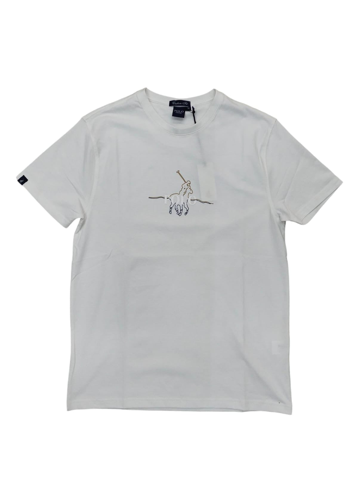 Polo T-Shirt Graphic White