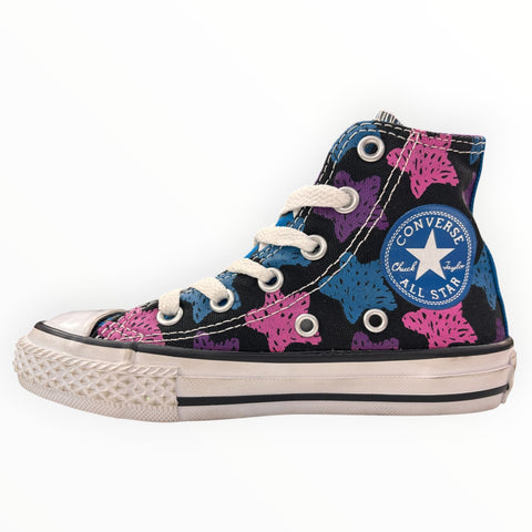 Converse School Kids Chuck Taylor All Star Hi Black Stars