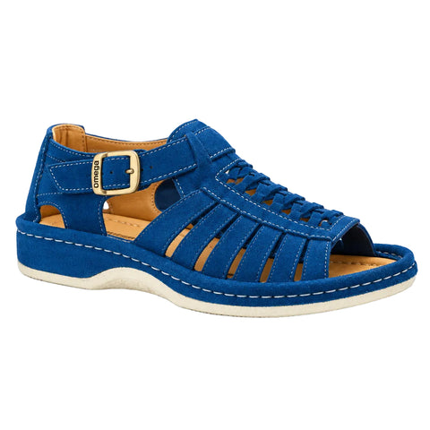 Omega Sandals Kgosi Midrid Suede Royal Blue