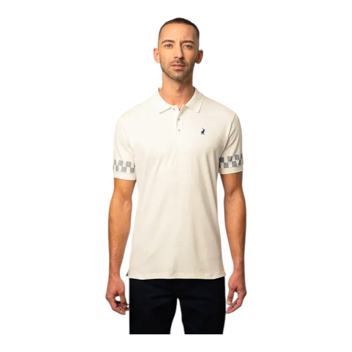 Polo Golfer Monogram Sleeve Off White