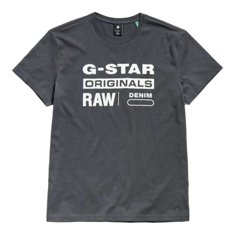 G Star T-Shirt Originals Graphic Cloack Grey