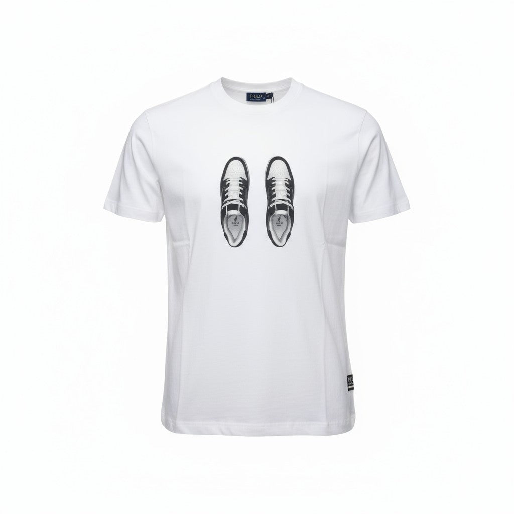 Polo T-Shirt Pjc Sneaker Logo White