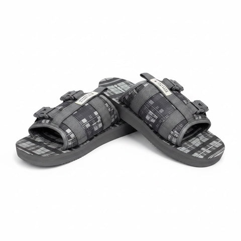 Jonathan D Jack Sandals Gunmetal Check