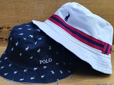 Polo Bucket Reversible White/Red/Navy