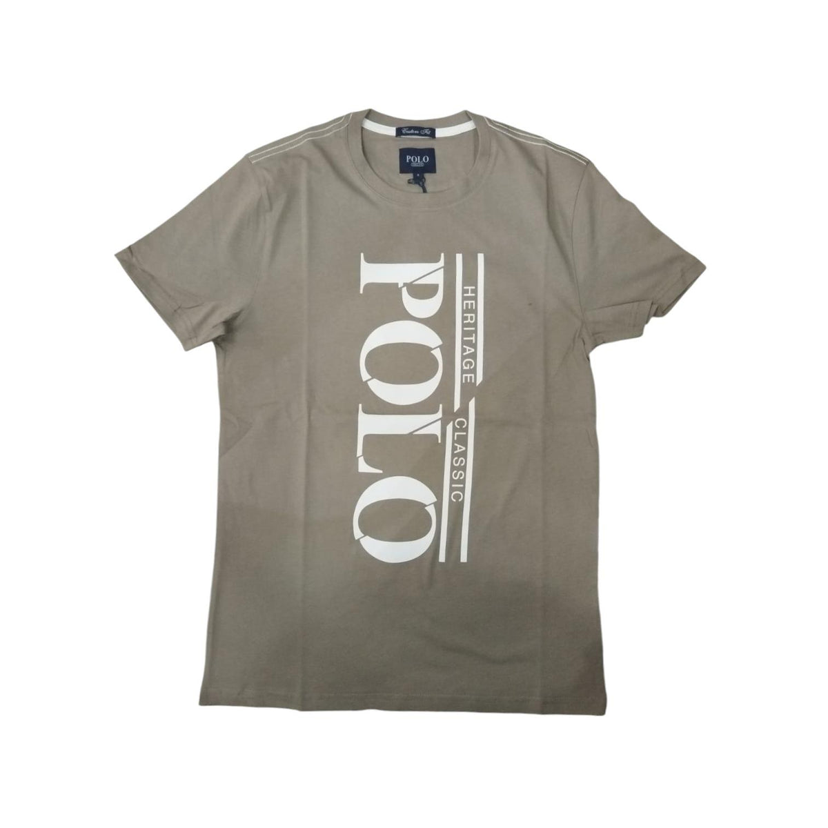 Polo T-Shirt Bold Logoi Printed Taupe