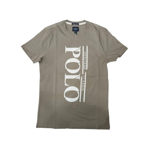 Polo T-Shirt Bold Logoi Printed Taupe