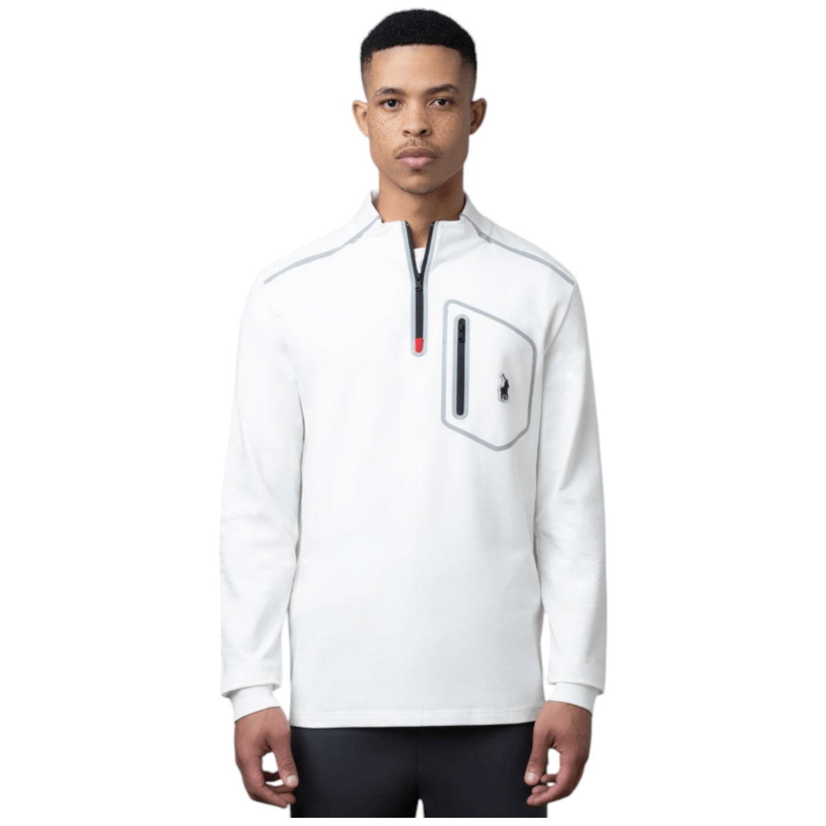 Polo Sweater High Neck Off White