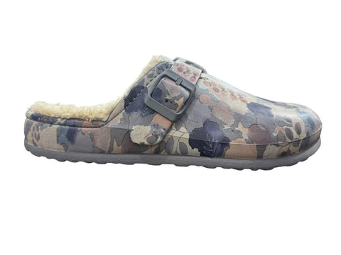 Hush Puppie Ladies Sandal Soft Desi Fur Multi Grey