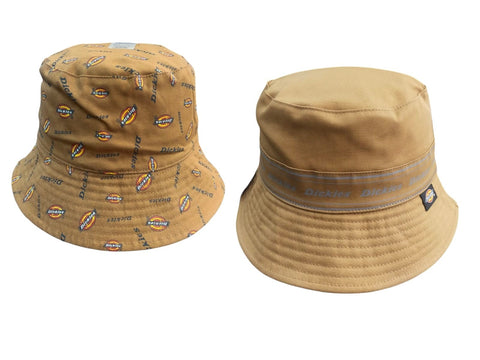 Dickies Bucket Hat Reversible Freeport Duck Brown