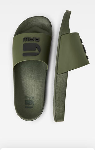 G Star Sandal Slide Cart Iii Tonal Combat Olive