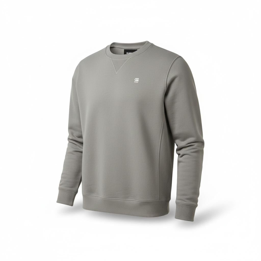 G Star Sweater Premium Core Elephant Skin Grey
