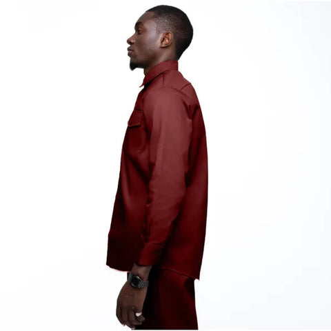 Dickies 847 Long Sleeve Shirt Burgandy