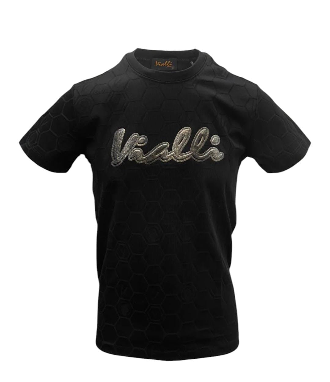 Vialli Crew T-Shirt Lectra Black