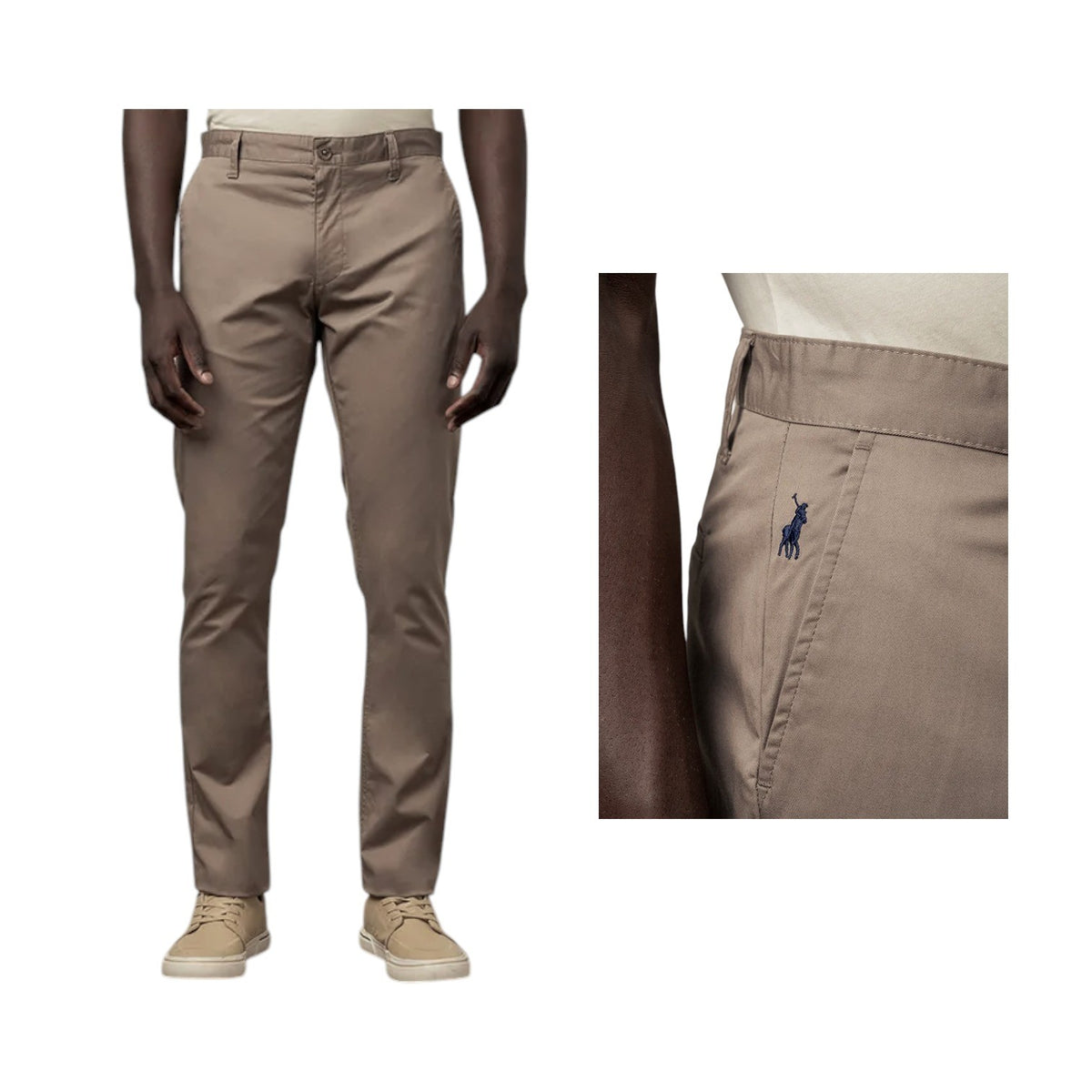 Polo Chino Essential Straight Leg Taupe