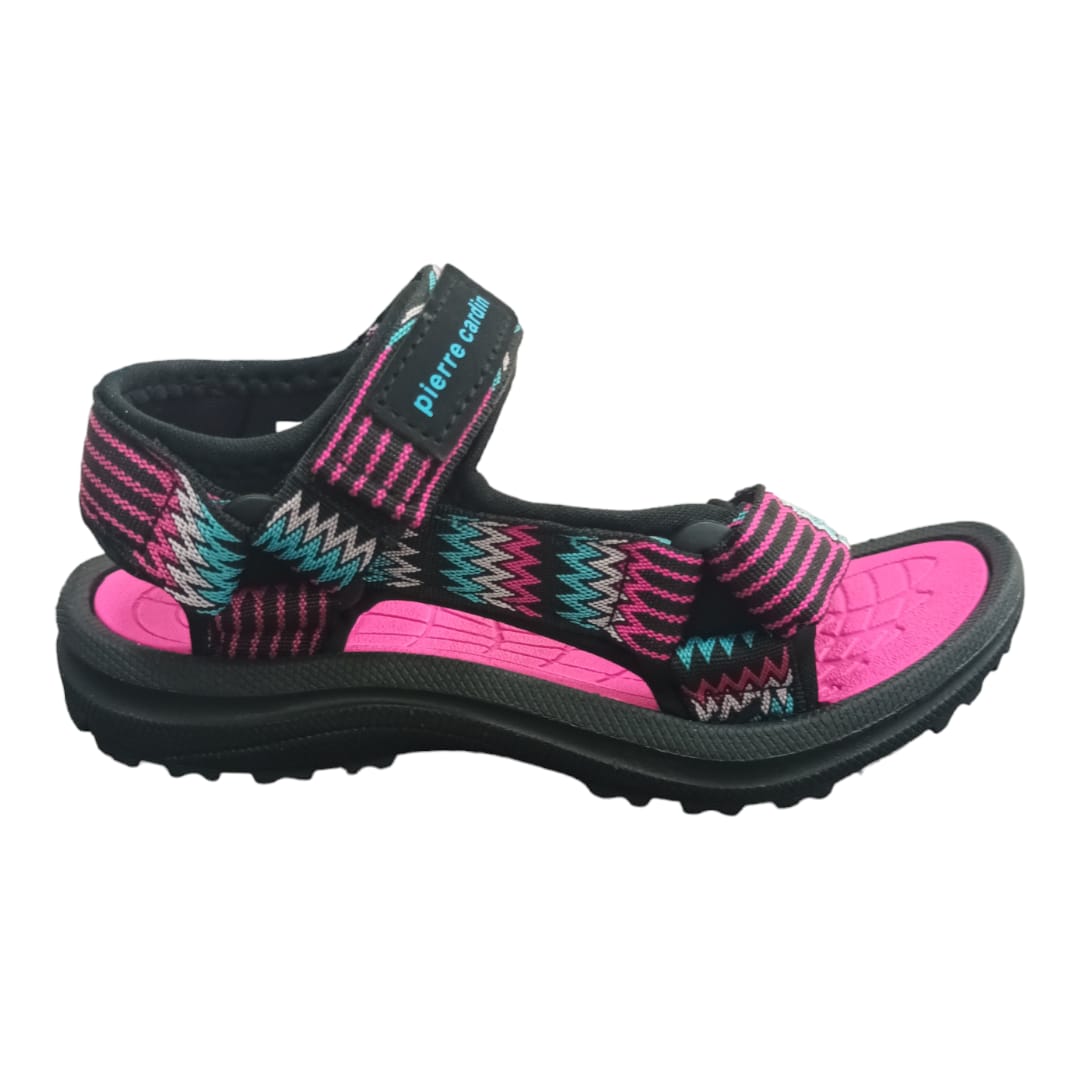 Pierre Cardin Kids Casey Sandals Pink And Black