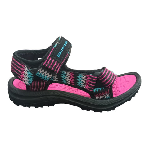 Pierre Cardin Kids Casey Sandals Pink And Black