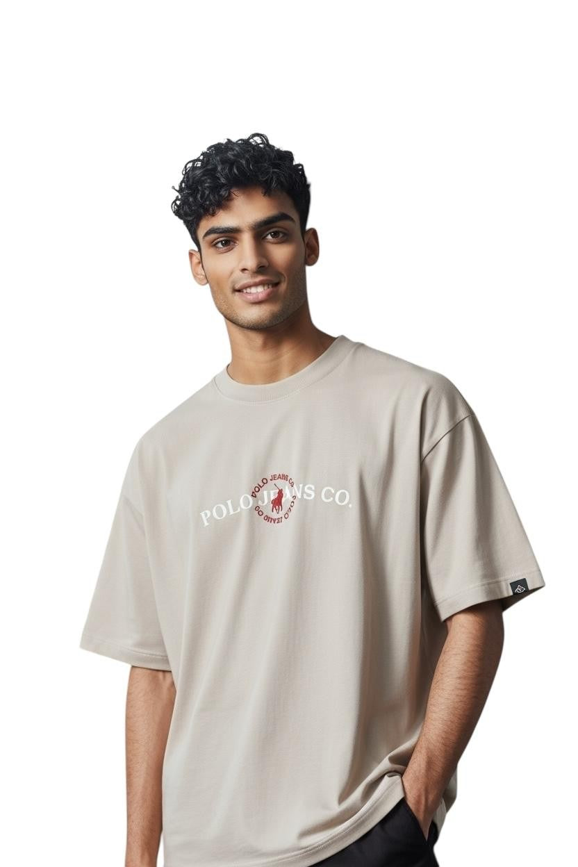 Polo T-Shirt Pjc Puff Logo Off White