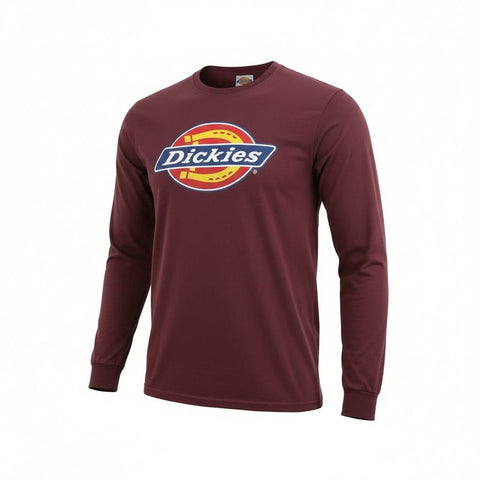 Dickies Long-Sleeve T-Shirt Horseshoe Fig Burgundy