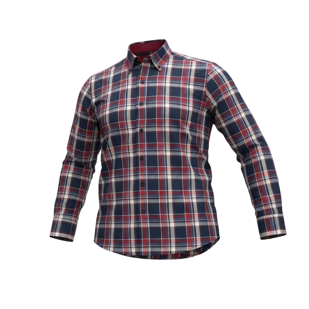 Jonathan D Long-Sleeve X16 Navy/Red Shirt