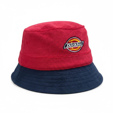 Dickies Floppy Derry Towelling Bucket Hat Red/Navy.