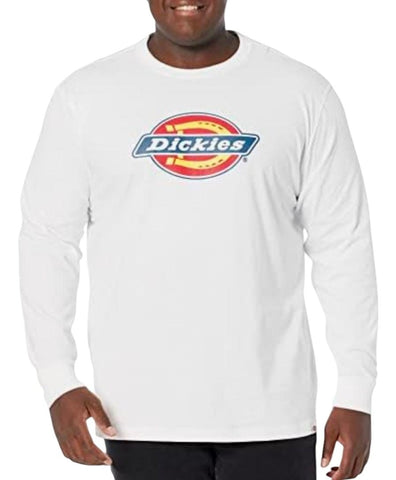 Dickies T-Shirt Long-Sleeve Horseshoe Ruston White