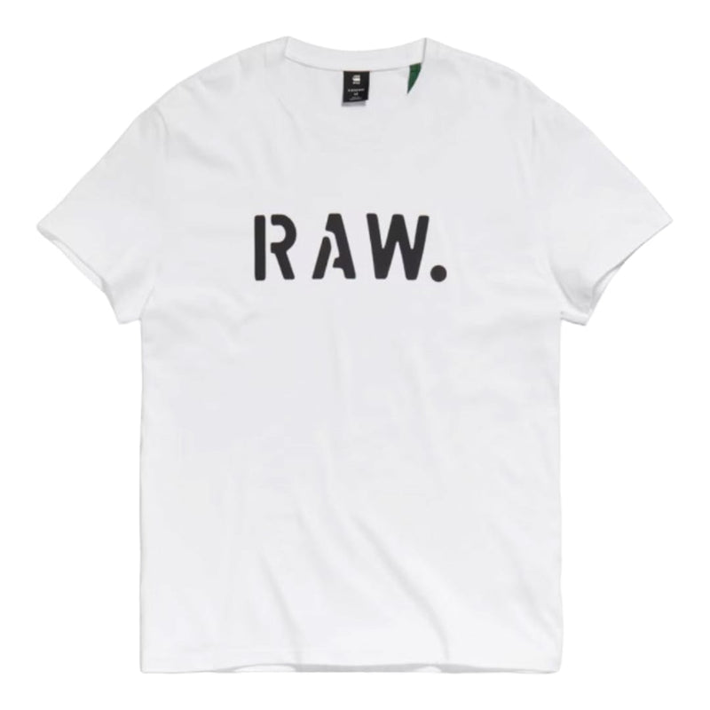 G Star T-Shirt Stencil White