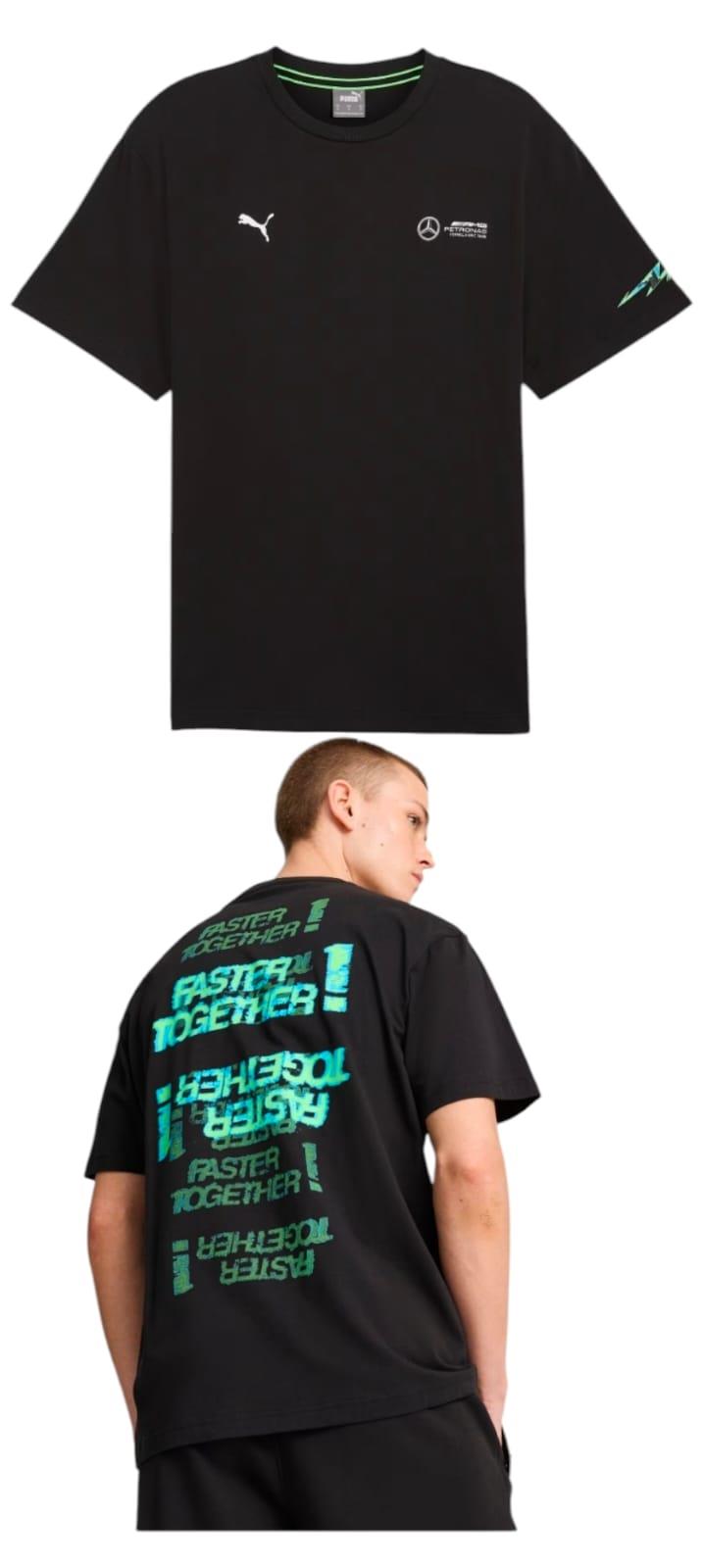 Puma T-Shirt Mapf1 Amg Petronas Neon Energy Black