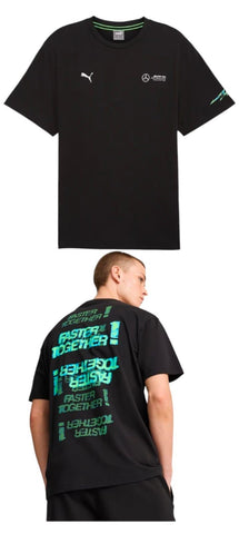 Puma T-Shirt Mapf1 Amg Petronas Neon Energy Black