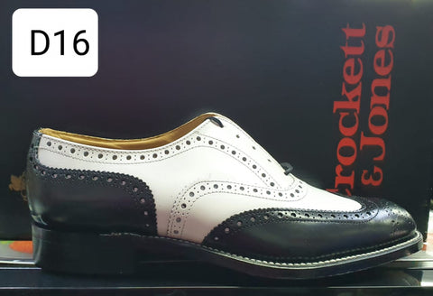Crockett & Jones Formal Shoe Brogue Black/White