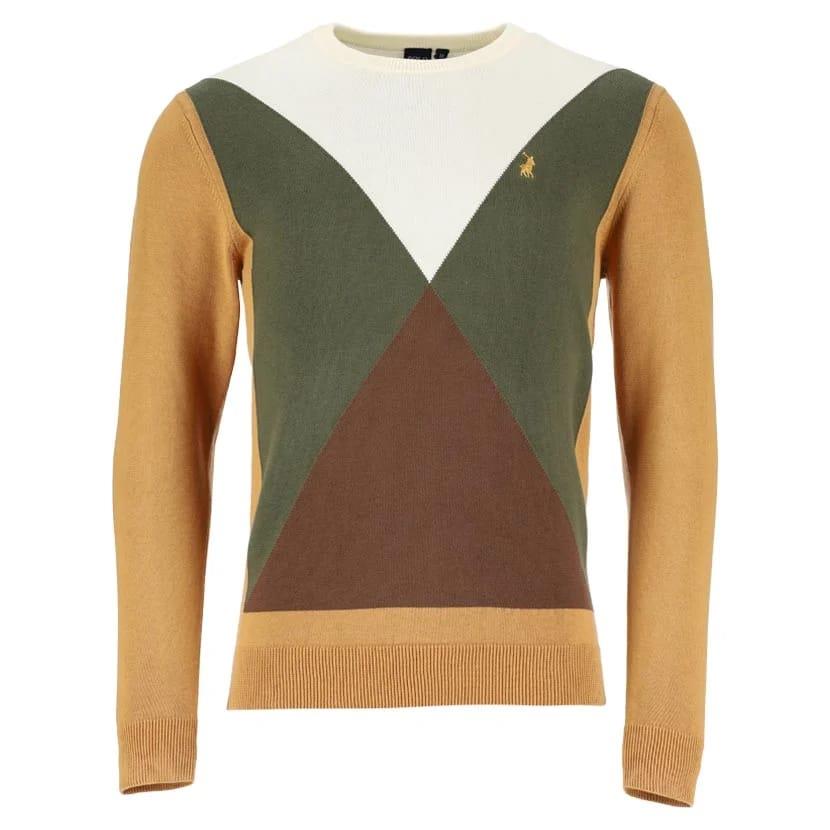 Polo Knitwear Classic Argyle White/Olive