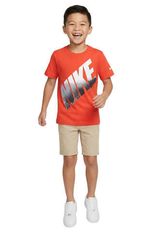 Nike T-Shirt Boys Block Spray Red