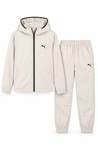 Puma Tracksuit Tech Woven Silver Fog