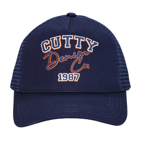 Cutty Heritage Script Trucker Cap Tulsa Navy