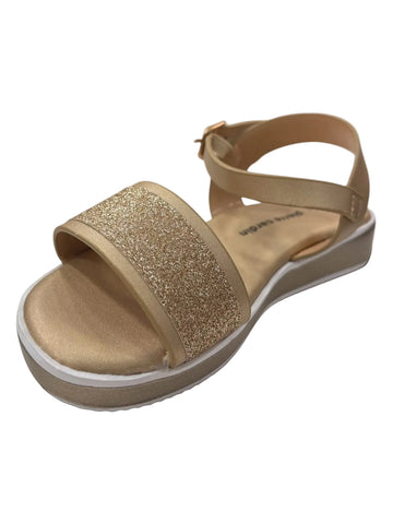 Pierre Cardin Girls Scarlett Sandal Glitter Gold