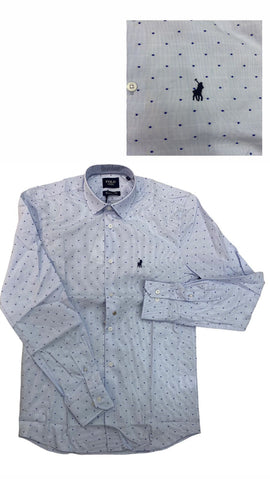 Polo Stripe Dot Ls Shirt