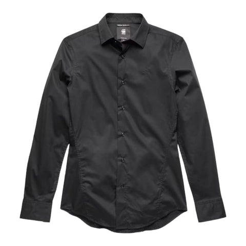 G Star Shirt Mens Super Slim Long Sleeve Black