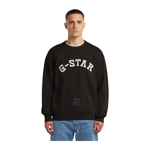 Gstar Sweater Applique Dk Black