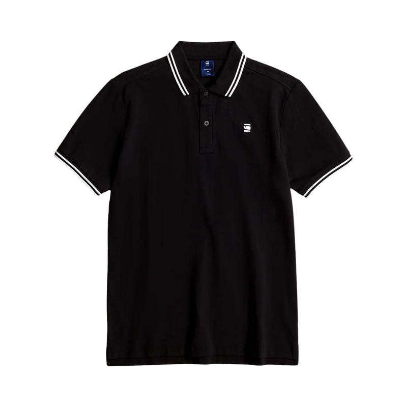 G Star Golfer Dunda Slim Stripe Black