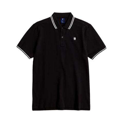 G Star Golfer Dunda Slim Stripe Black