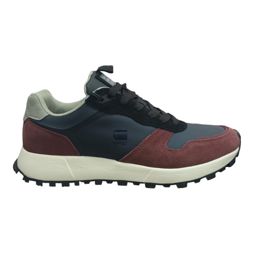 G-Star Theq Run Blocked Sneakers | Dark Navy/Redbrown