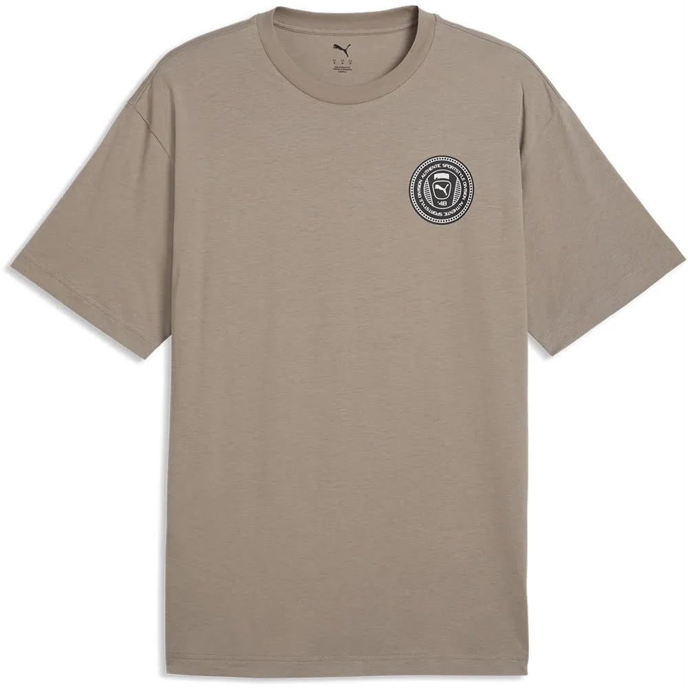Puma T-Shirt Graphics Relaxed Badge Mouse Grey