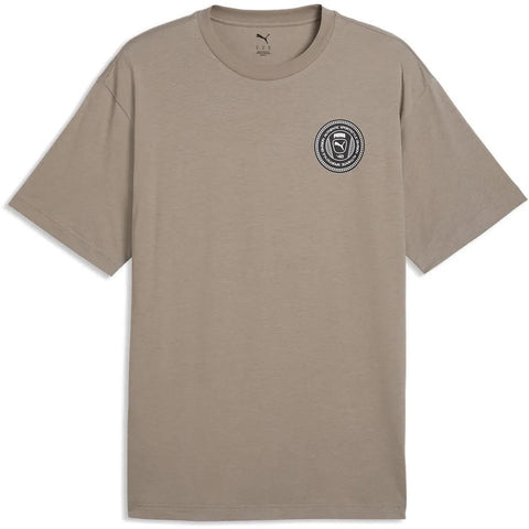 Puma T-Shirt Graphics Relaxed Badge Mouse Grey