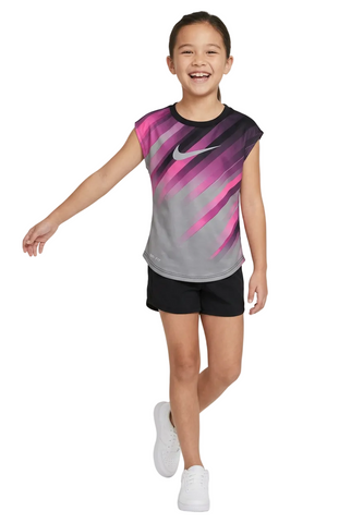 Nike Girls T-Shirt Speedline Black/Pink
