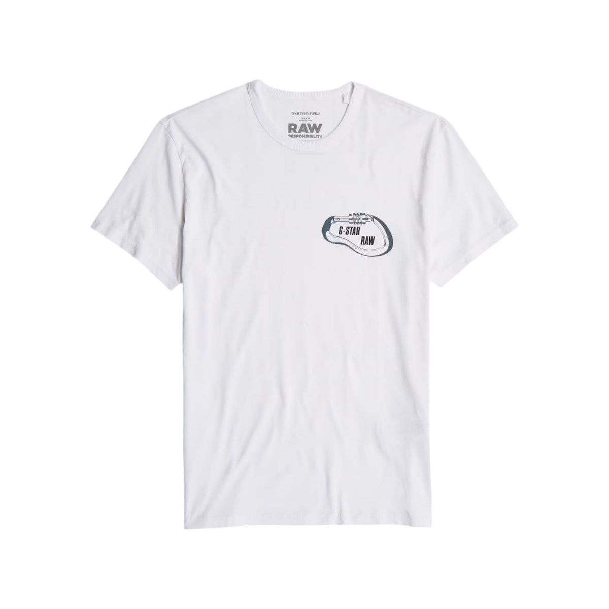 Gstar T-Shirt Carabiner Logo White