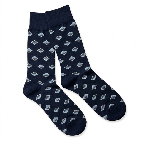 Pringle Socks Junior Geo Navy